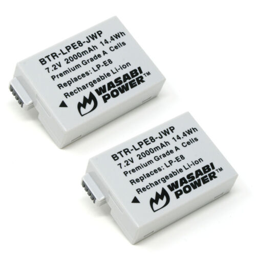 Wasabi Power Battery for Canon LP-E8 (2-Pack) - Picture 1 of 8