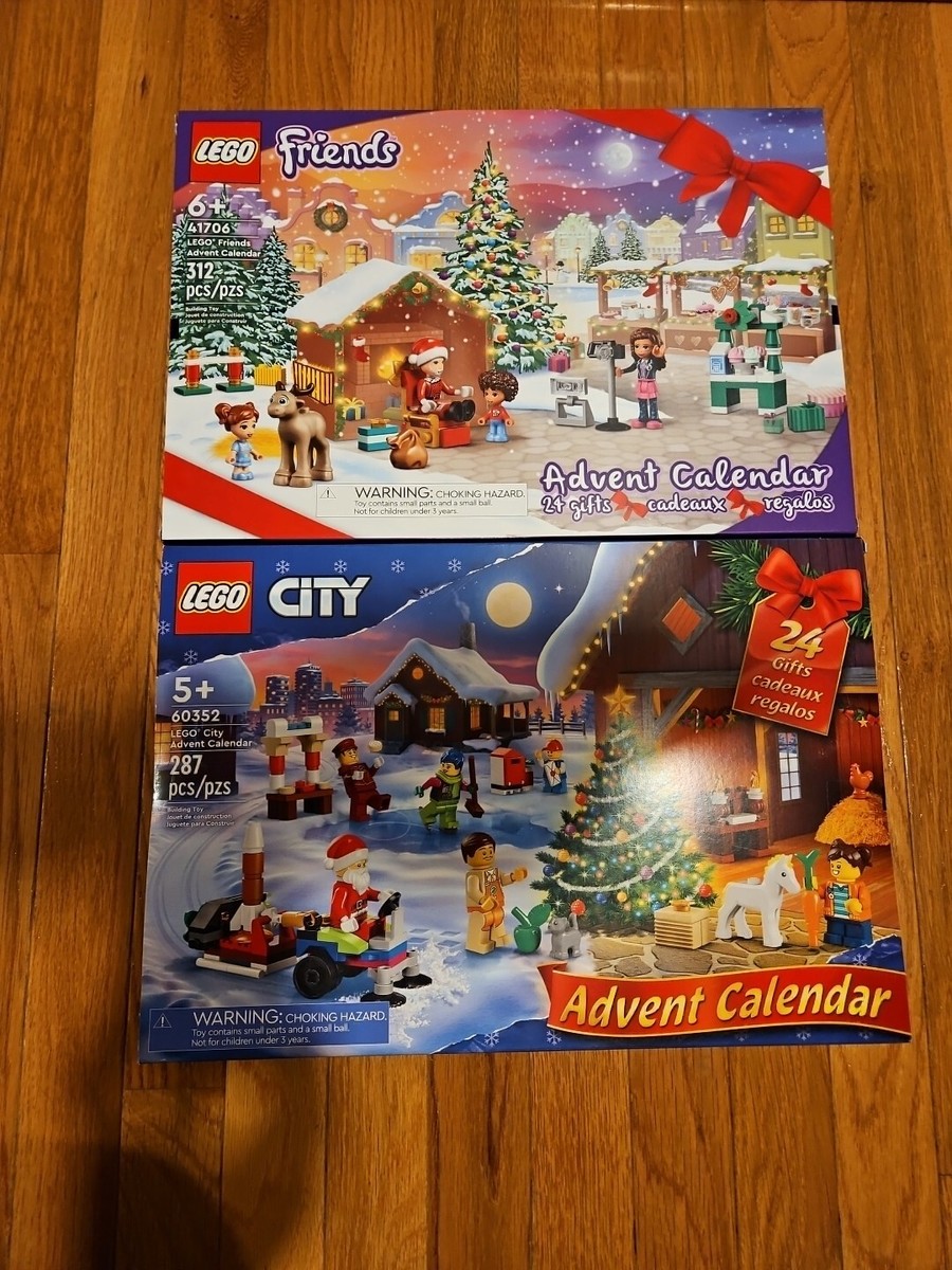 2) LEGO Advent Calendars Friends 41706 City 60352 2022 New