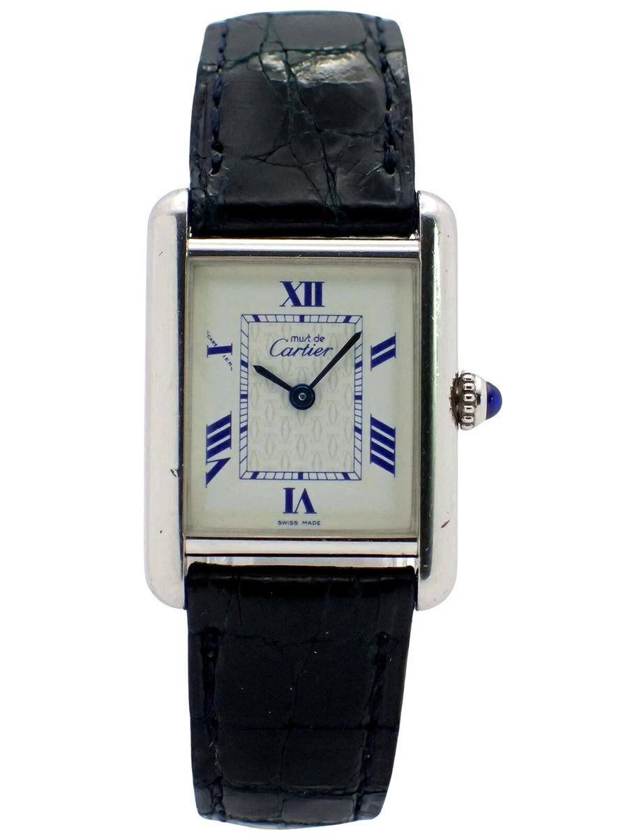 CARTIER Must de Cartier Tank 925 SM Ladies Quartz Watch 2416 w Box