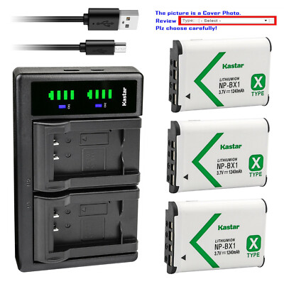 Kastar Battery LTD2 Charger for Sony NP-BX1 BC-CSX & Sony Cyber-shot DSC-HX400V