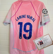 Lamine Yamal Hand-Signed 2025/26 FC Barcelona Jersey Away With COA