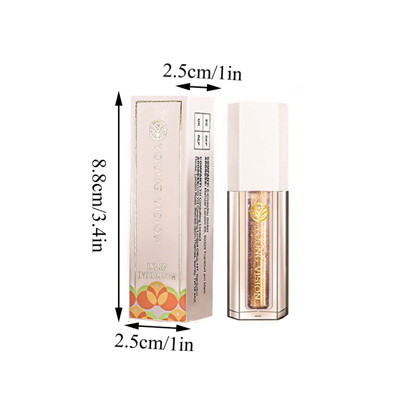 Sombra de ojos líquida 12 colores nacarada delineador de ojos brillante iluminador ∂ Foto 4 de 4