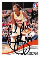 Tamika Catchings autographed Basketball Card (Fever) 2007 WNBA Enterprises #14