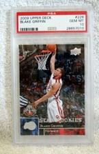 Blake Griffin RC 2009-2010 Upper Deck Rookie Card#226 GEM PSA10!Cippers RC F-VE2