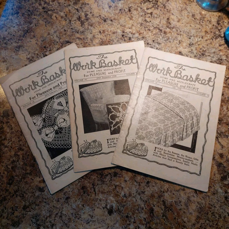 The Workbasket Magazine Vintage Crafting Crochet 40's, 50's, 60's, 70's Lot 55 - Image 2 of 4