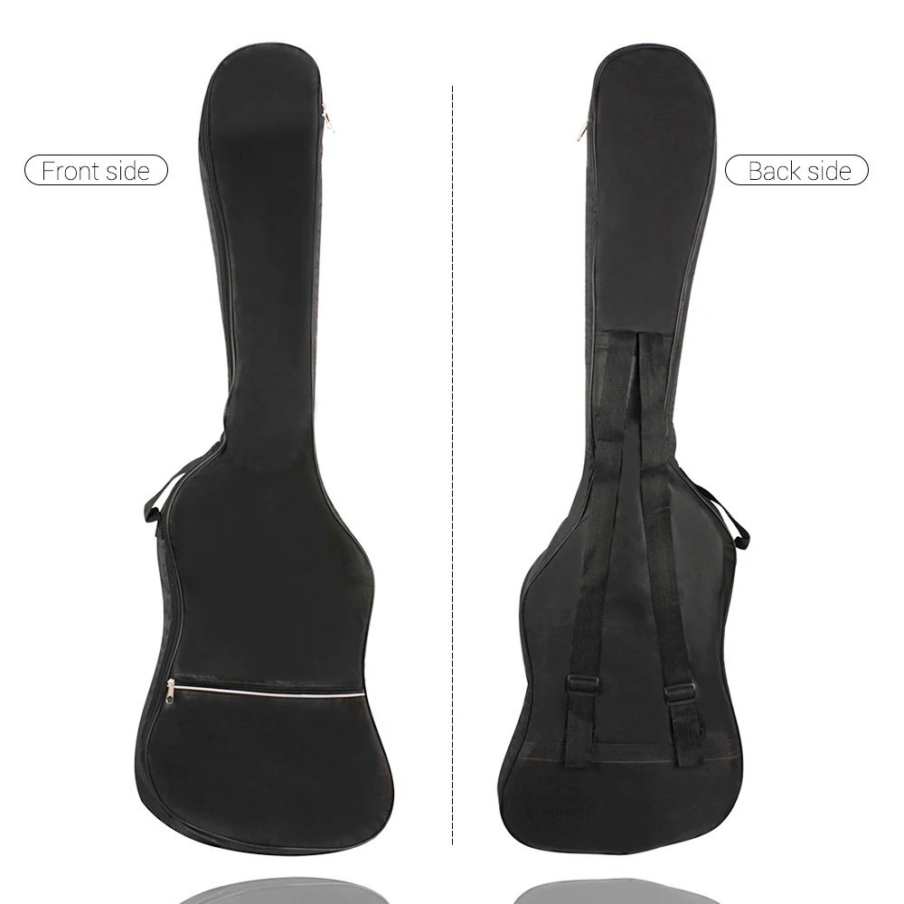 Electric Bass Guitar Bag Backpack 20mm Padded Case Black for Bass ...