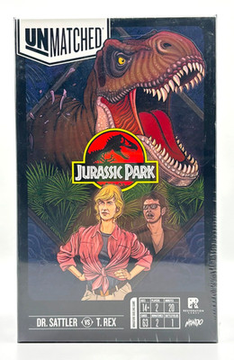 Unmatched: Jurassic Park   Dr. Ellie Sattler vs. T. Rex Board Game (Brand NEW)
