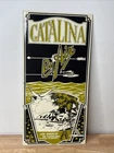 Vintage Catalina To Los Angeles By Air Avalon Bay California 1990 Porcelain Sign