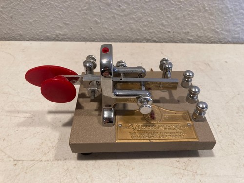 Vibroplex Vibrokeyer Vibro Keyer Standard Ham Radio Morse Code Telegraph Paddle