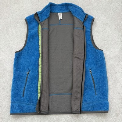 Patagonia Classic Retro-X Vest Men's XL Blue Full Zip Deep Pile