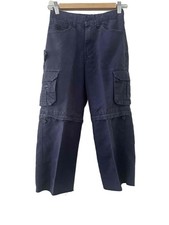 BSA Cub Scouts Convertible Pants Boys Youth Size 6 Navy Adjustable Cargo Zipoff