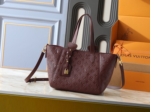 Deep Burgundy Leather Shopper Tote Bag Multi‑Wear Daily Commuter Shoulder Purse