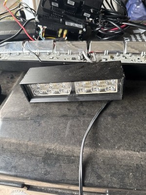 SoundOff Predator LED Dash Deck Light Red Blue Tested Working Long Cable
