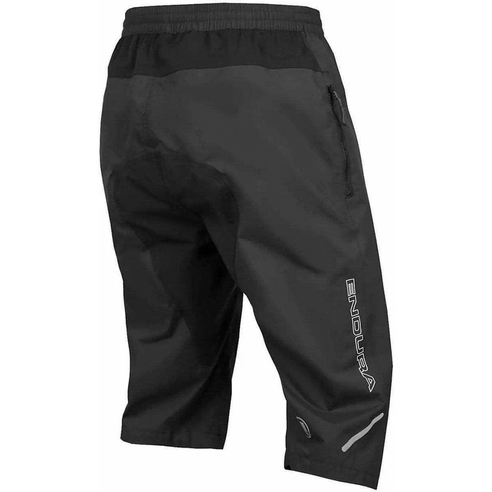 Endura Hummvee Waterproof Mens Baggy Cycling Shorts Black Reflective Bike Ride - Image 2 of 2
