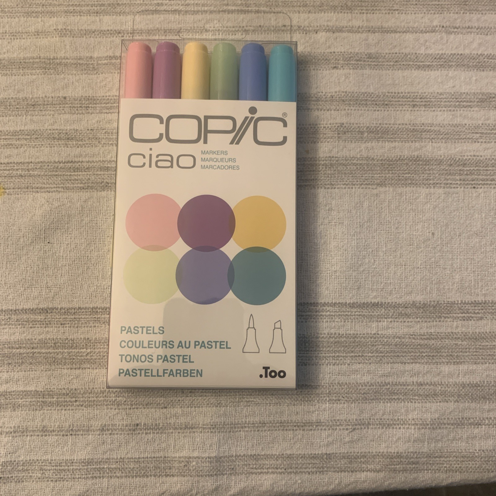 Copic Ciao Marker 6 Color Set Pastels With Duel Tips