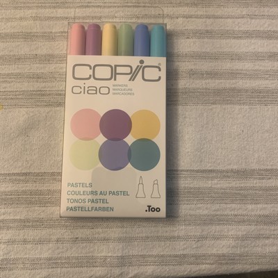 Copic Ciao Marker 6 Color Set Pastels With Duel Tips