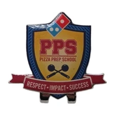 Domino's Pizza Prep School Respect Impact Success ENAMEL Metal HAT Bill Pin
