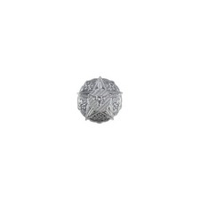 1 1/4" Silver Concho with Star and Longhorn. Screw Back.