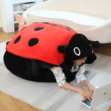 Giant Wearable Ladybug Plush Pillow Beetle Shell Sleeping Bag Cosplay Costume