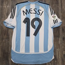 2006 Adidas Argentina Home Soccer Jersey Lionel Messi Men M Miami PSG Barcelona