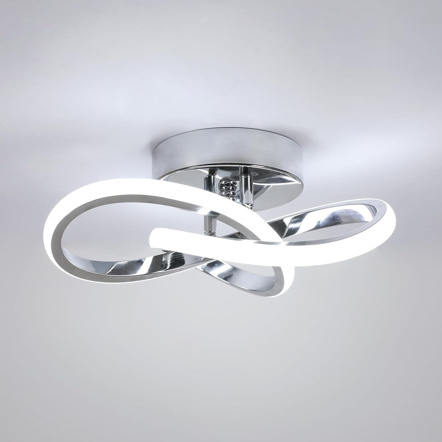 Plafoniera LED 22W Design a Fiore: Lampada Soffitto Alluminio Moderna