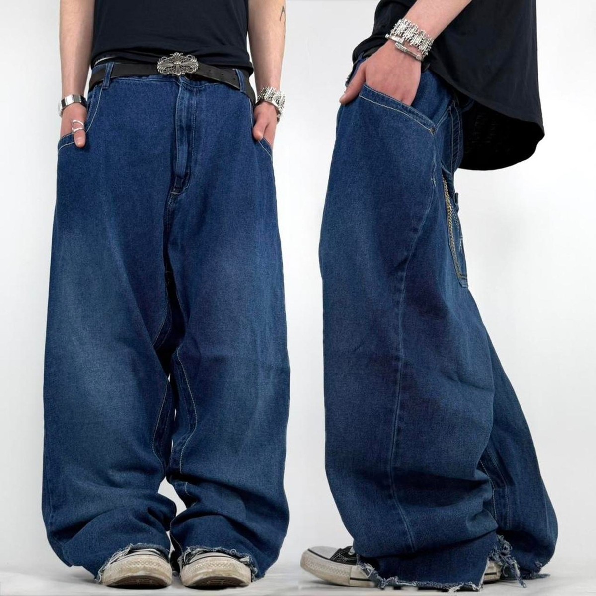 Vintage y2k embroidered phat farm grunge baggy wide leg archive 