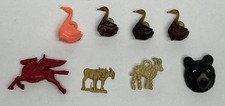 Lot Of 8 Vintage Plastic Animal Figures