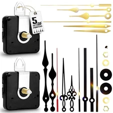 2Pcs Quartz Clock Mechanism Kit, Wall Clock Mechanisms Mattery Powered Replac...