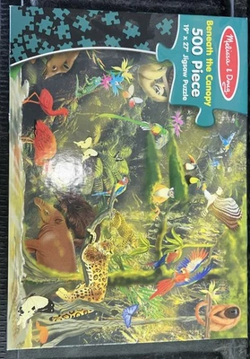 Melissa & Doug 500 piece Jigsaw Puzzle BENEATH THE CANOPY 19" x 27" - Image 1 of 3