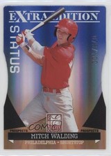 2011 Donruss Elite Extra Edition Prospects Blue Status Die-Cut Mitch Walding fm0