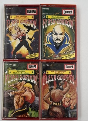 Flash Gordon Folgen 1 2 3 4 Europa Jugend MC Kassette Set