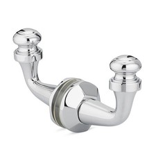 Rondo Back-to-Back Wall-Mount Hook - Polished Chrome