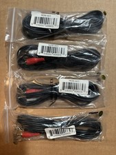 Monoprice 6ft 3.5mm 1/8" Male Stereo TRS Plug to 2 RCA Male Plug Cable 4-Pack 