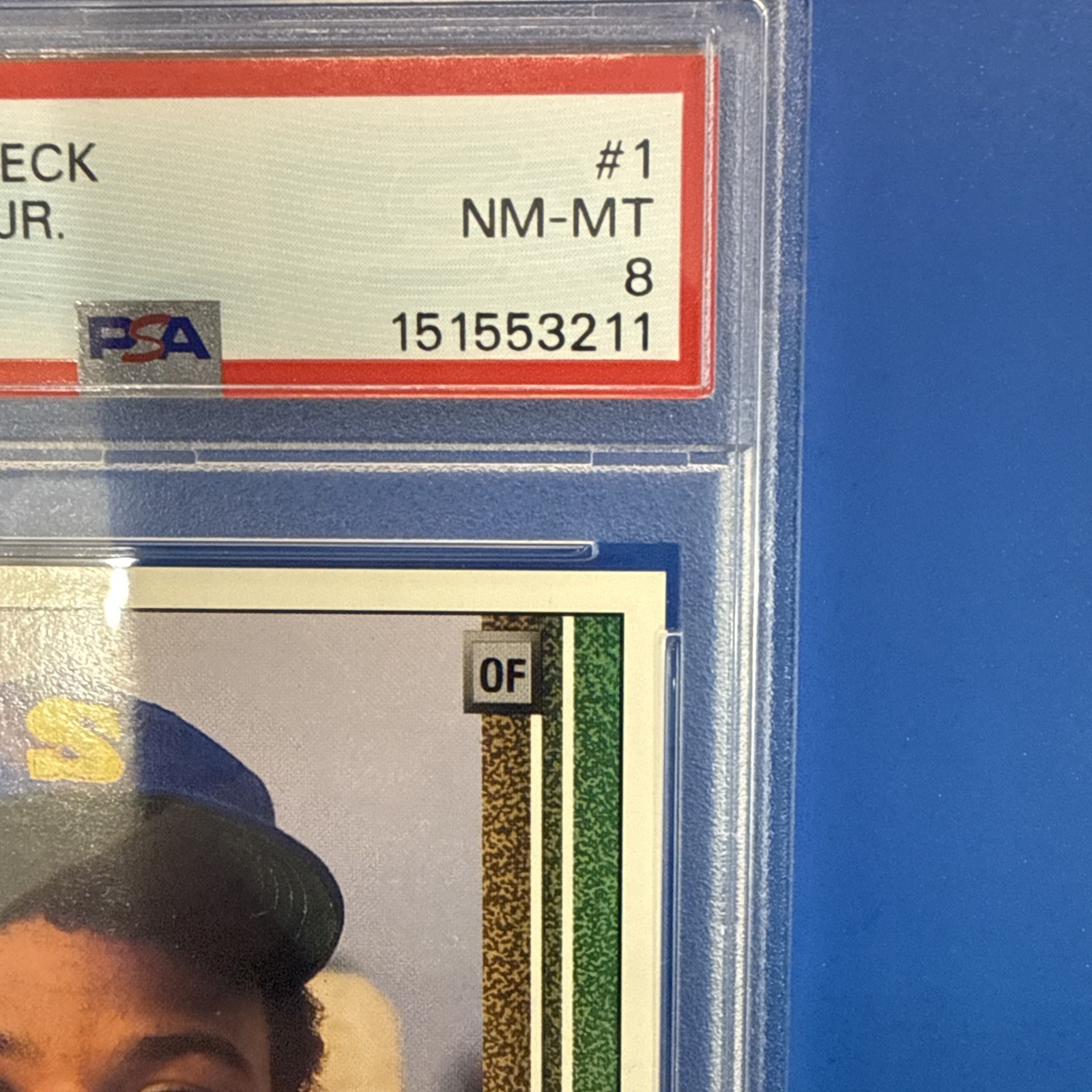 1989 Upper Deck Ken Griffey Jr Star Rookie  #1 RC PSA 8 “The Kid” MARINERS view 4