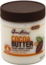(Free Duty Tax) QUEEN HELENE Cocoa Butter Creme 4.8 oz (Pack of 3)
