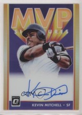 2019 Donruss Optic MVP Signatures Orange Prizm 10/25 Kevin Mitchell Auto 3l1
