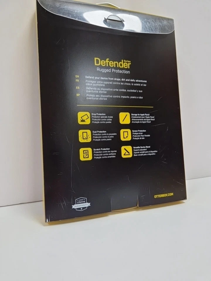 OtterBox iPad 10.2" 7th 8th 9th Gen Case Defender Series Rugged Cover Black - Image 3 of 4