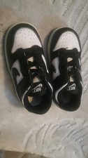 Nike Dunk Low Panda Black/White Toddler Infant Trainers - UK Size- 6.5 EU 23.5