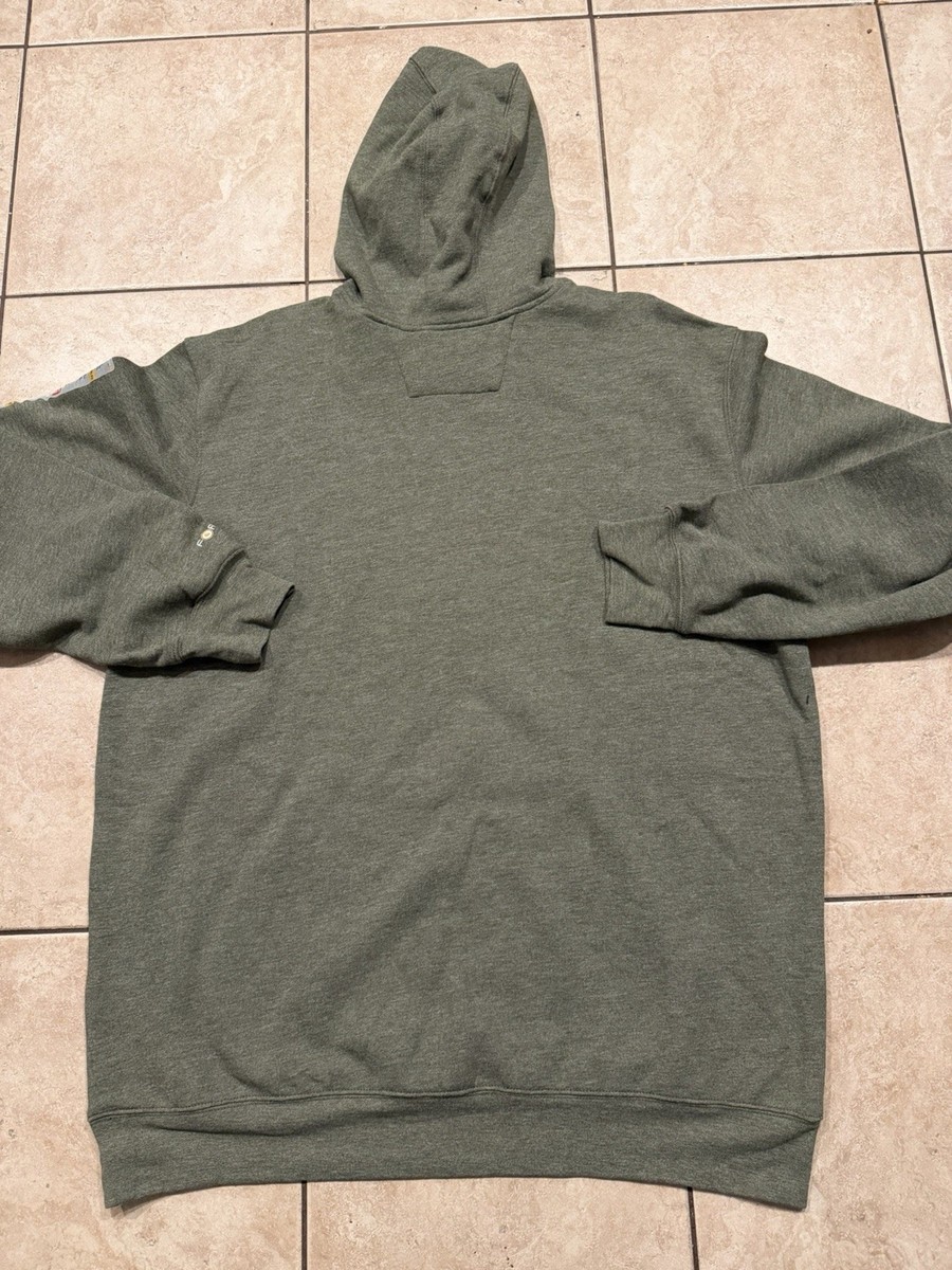 Carhartt FR Hoodie Mens XL TALL Green Sweatshirt Flame Resistant