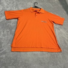 Vintage Princeton University Polo Shirt Mens Large Orange Champion Made in USA
