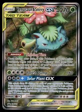 Pokemon Cards Venusaur & Snivy GX SM229 SM Black Star Promos Promo NM