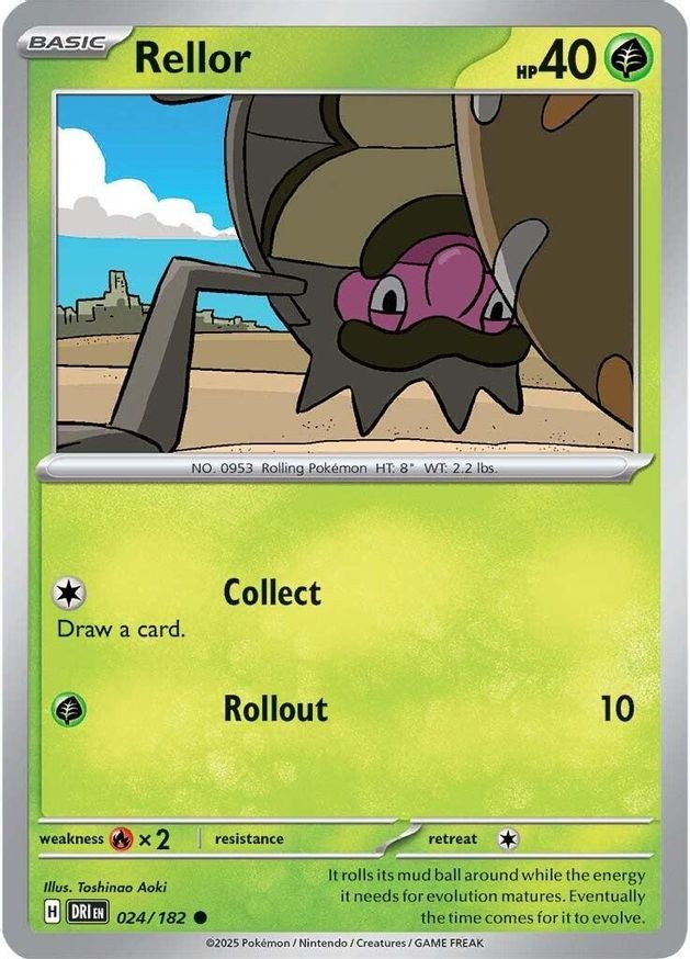 Pokemon Rellor (24/264) Destined Rivals LP REVERSE HOLO