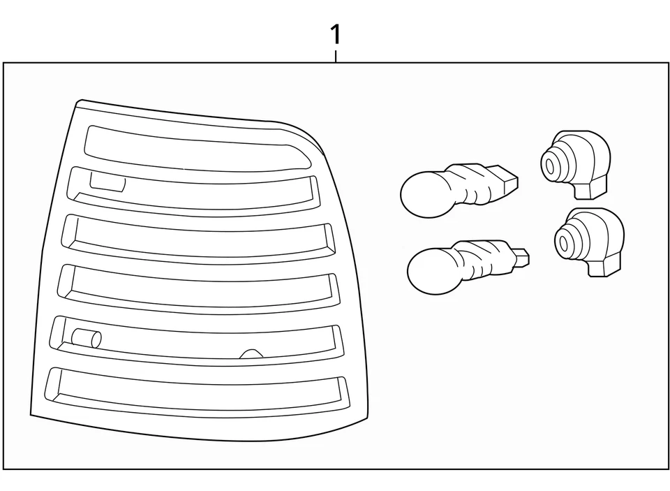 Luz trasera izquierda conductor Mercury Mariner 2005-2007 OEM X5W8J Foto 4 de 4