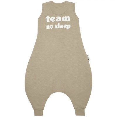 MEYCO Schlafoverall Schlafanzug Jumper Team No Sleep Slub Baumwolle 80 cm