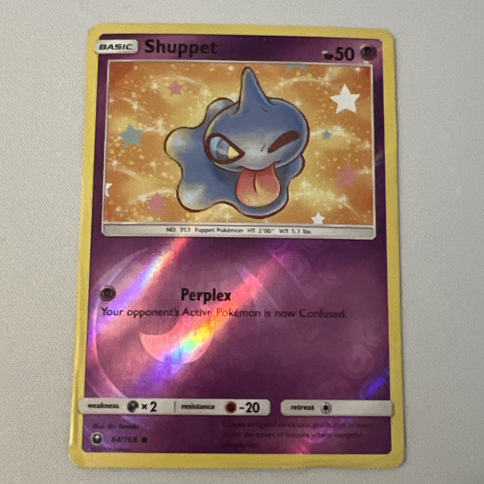 Shuppet 64/168 Common Reverse Holo Pokemon Celestial Storm