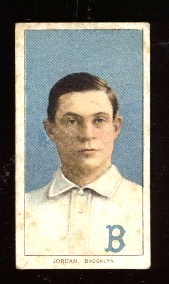 1909-11 T206 - Tim Jordan Sweet Caporal 350 Back Portrait RC GOOD+