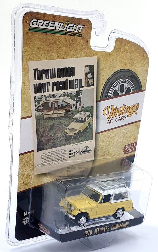 Jeepster Commando Greenlight escala 1/64 39090 - 1970 - crema Foto 3 de 4