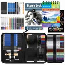 Complete Professional Drawing And Sketching Art Set - Kalour 76 Art Se
