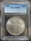 MS65 1889 Silver Morgan Dollar ICG MS65 Better Date