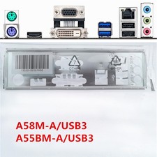 For ASUS A58M-A/USB3 A55BM-A/USB3 Shield I/O IO Rear Backplate Motherboard